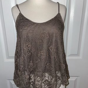 Brown Tank top